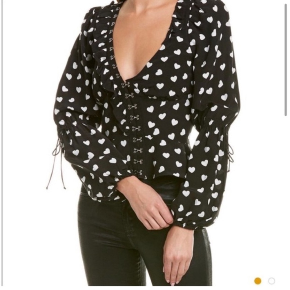 For Love and Lemons Willow Heart Top